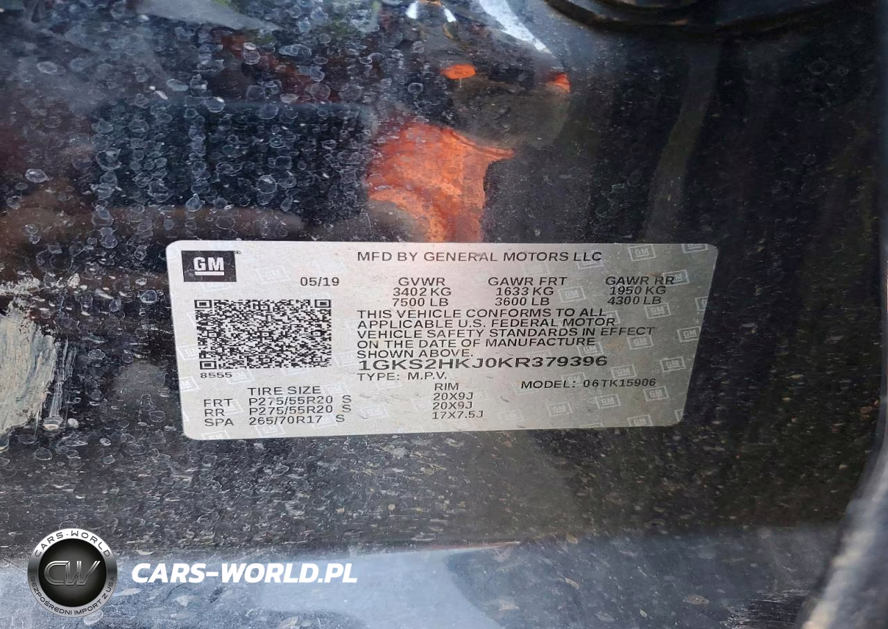 2019 GMC Yukon Xl Denali VIN:1GKS2HKJ0KR379396 - 14