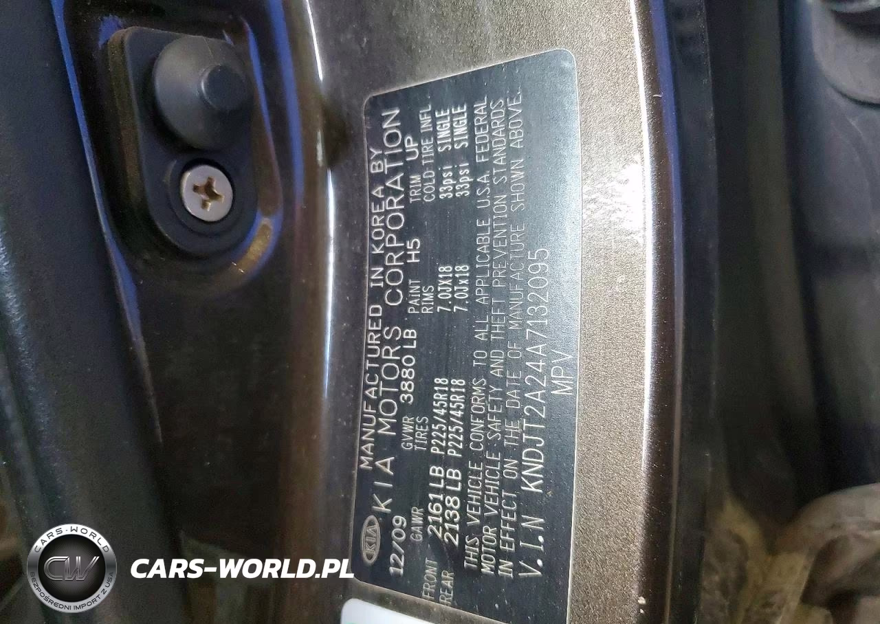 2010 Kia Soul + VIN:KNDJT2A24A7132095 - 12
