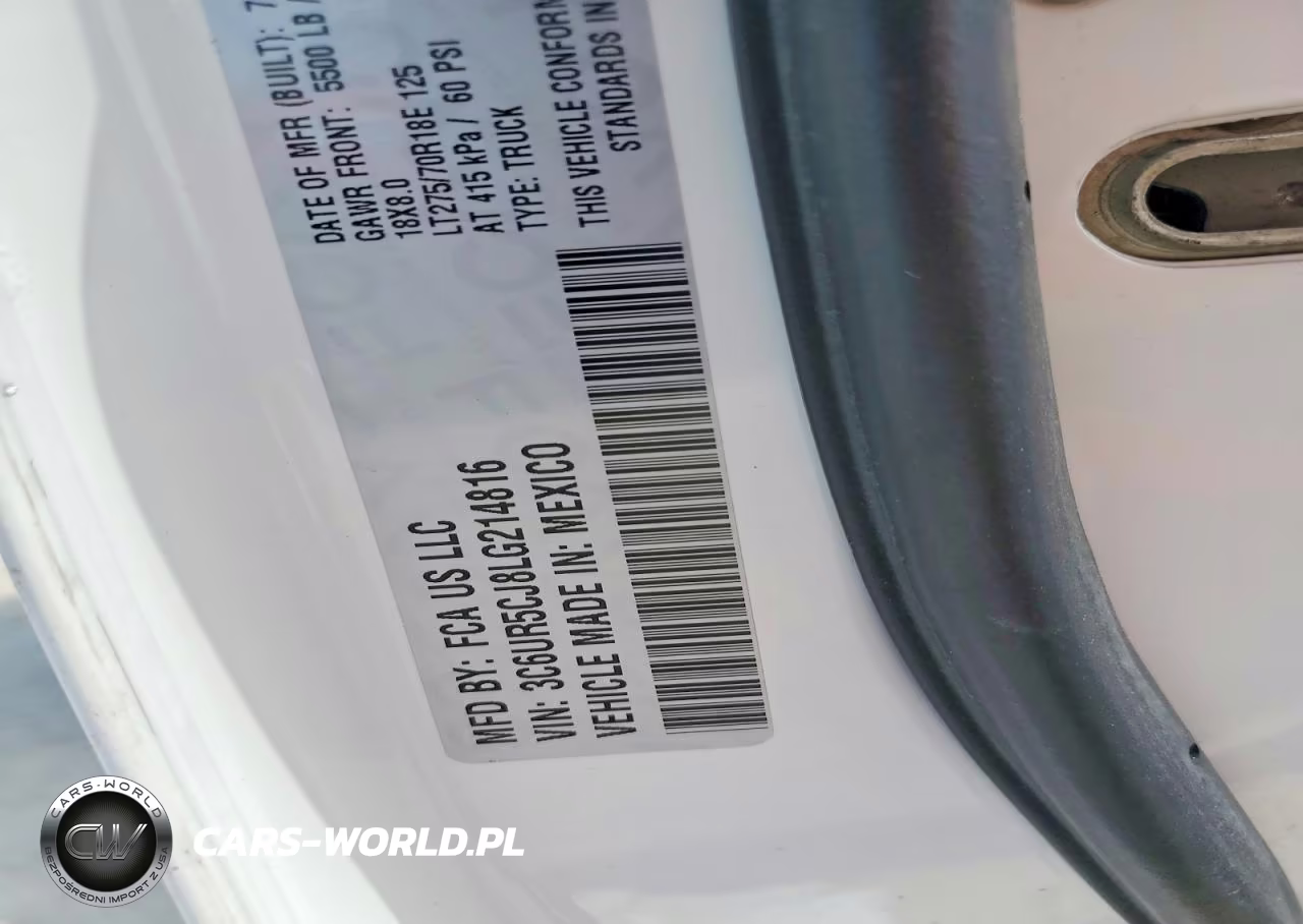 2020 Ram 2500 VIN:3C6UR5CJ8LG214816 - 12