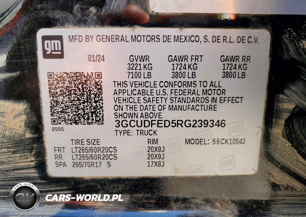 2024 Chevrolet Silverado K1500 Lt Trail Boss VIN:3GCUDFED5RG239346 - 12