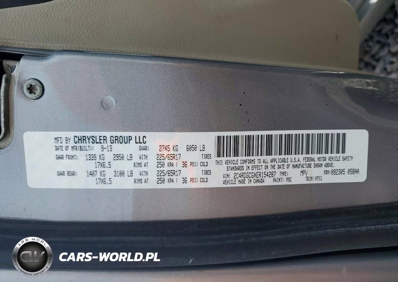 2014 Dodge Grand Caravan Sxt VIN:2C4RDGCGXER154287 - 13