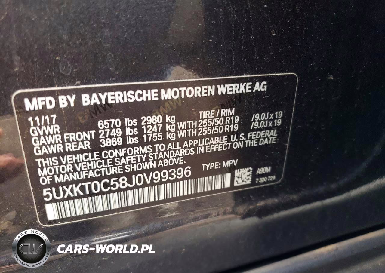 2018 BMW X5 Xdr40E VIN:5UXKT0C58J0V99396 - 13