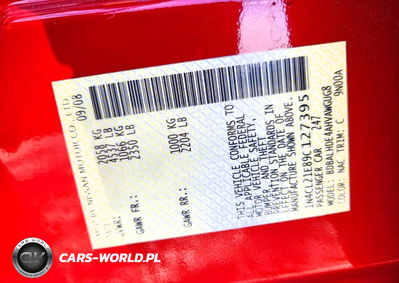 2009 Nissan Altima Hybrid VIN:1N4CL21E89C127395 - 12
