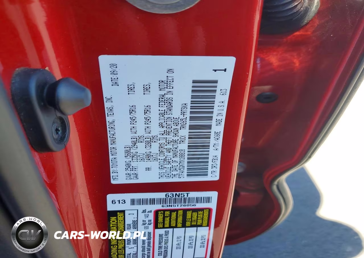 2021 Toyota Tacoma Sr VIN:5TFAX5GN7MX188818 - 12