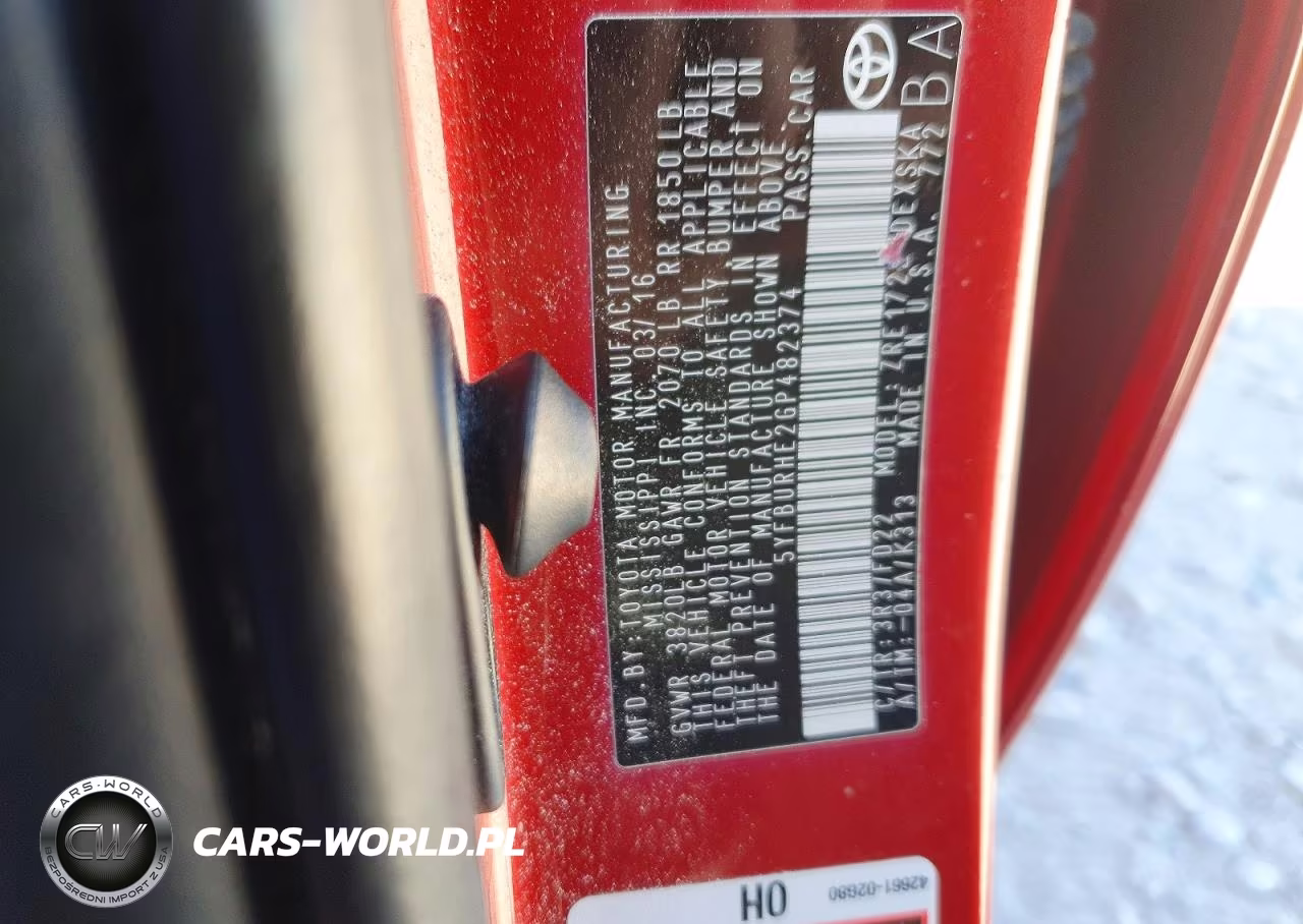 2016 Toyota Corolla S Plus VIN:5YFBURHE2GP482374 - 12