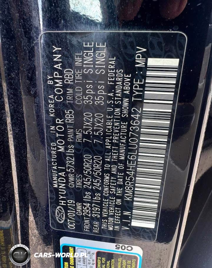 2020 Hyundai Palisade Limited VIN:KM8R54HE6LU073642 - 10