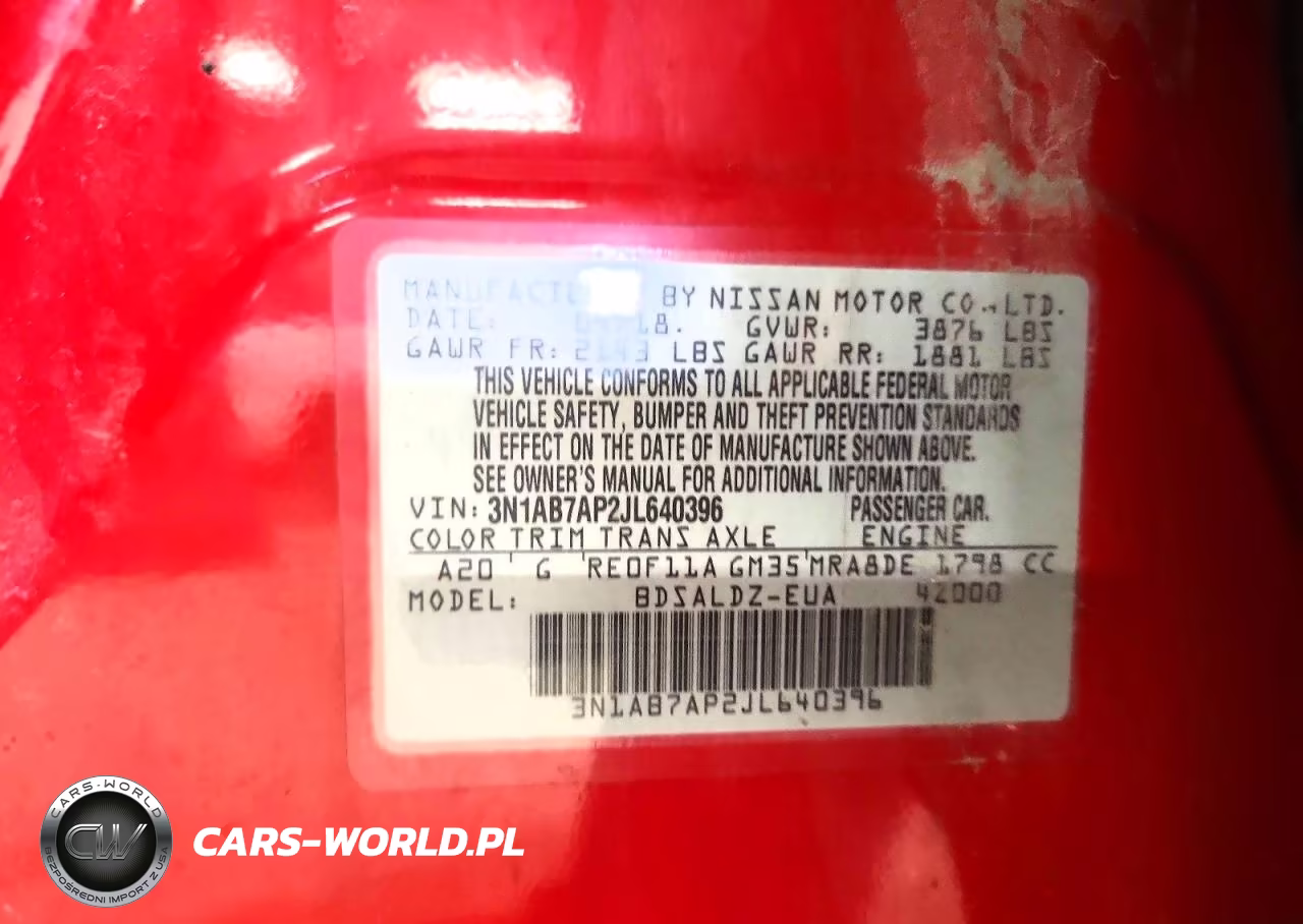 2018 Nissan Sentra Sv VIN:3N1AB7AP2JL640396 - 12