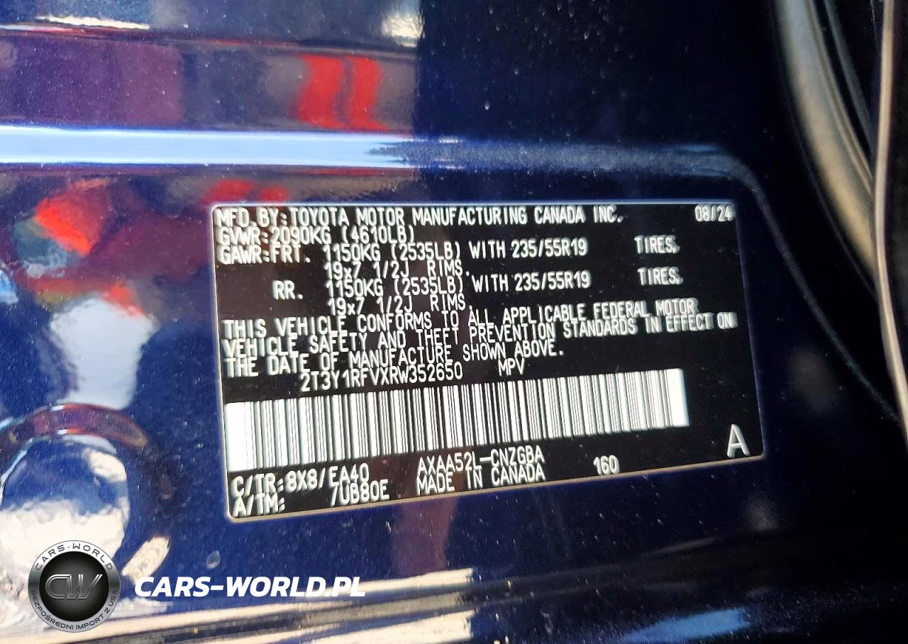 2024 Toyota Rav4 Limited VIN:2T3Y1RFVXRW352650 - 12