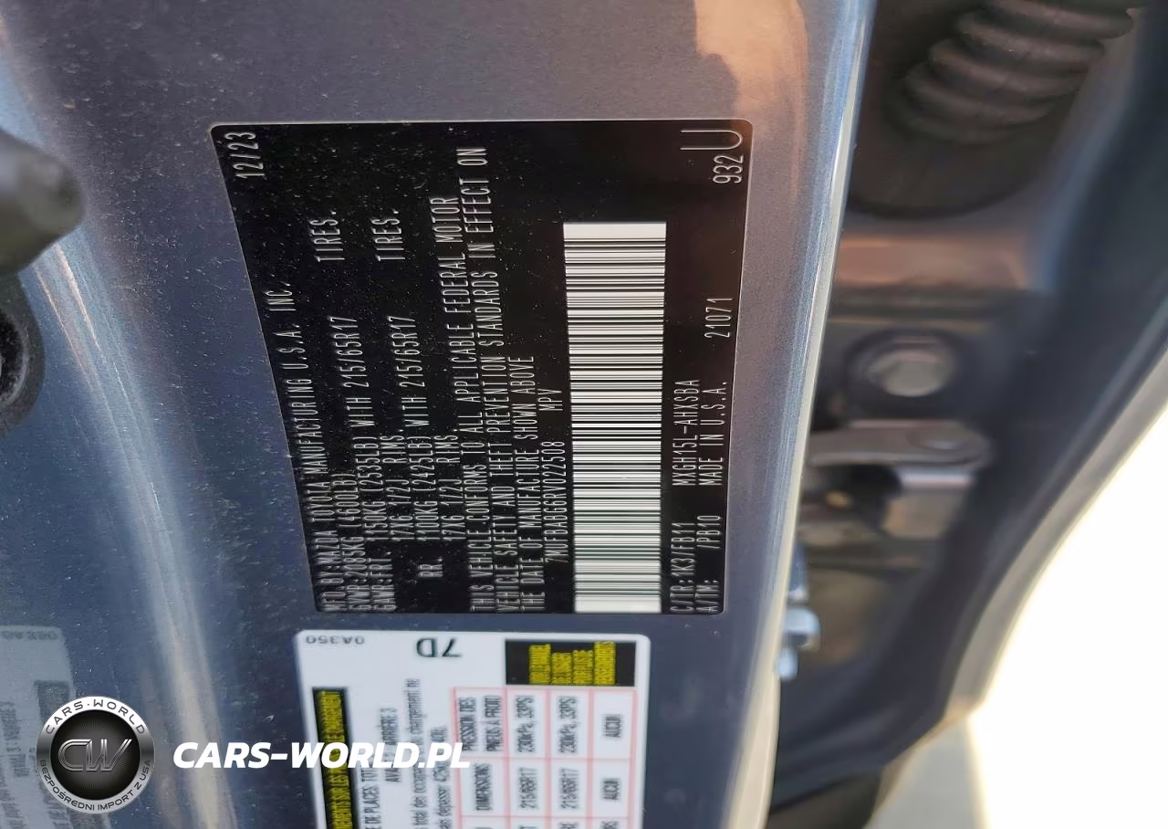 2024 Toyota Corolla Cross Hybrid Se VIN:7MUFBABG6RV022508 - 13