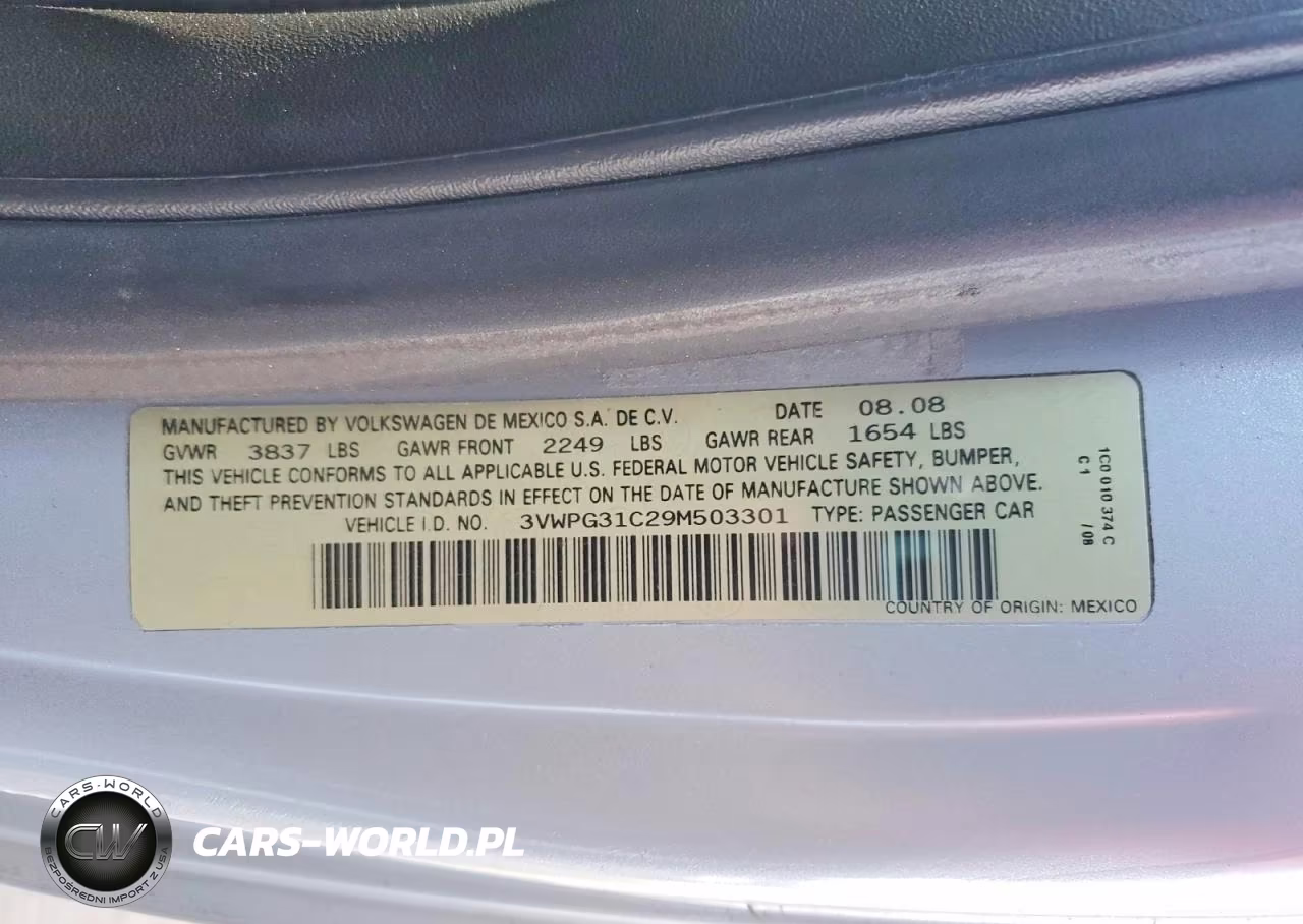 2009 Volkswagen New Beetle S VIN:3VWPG31C29M503301 - 12