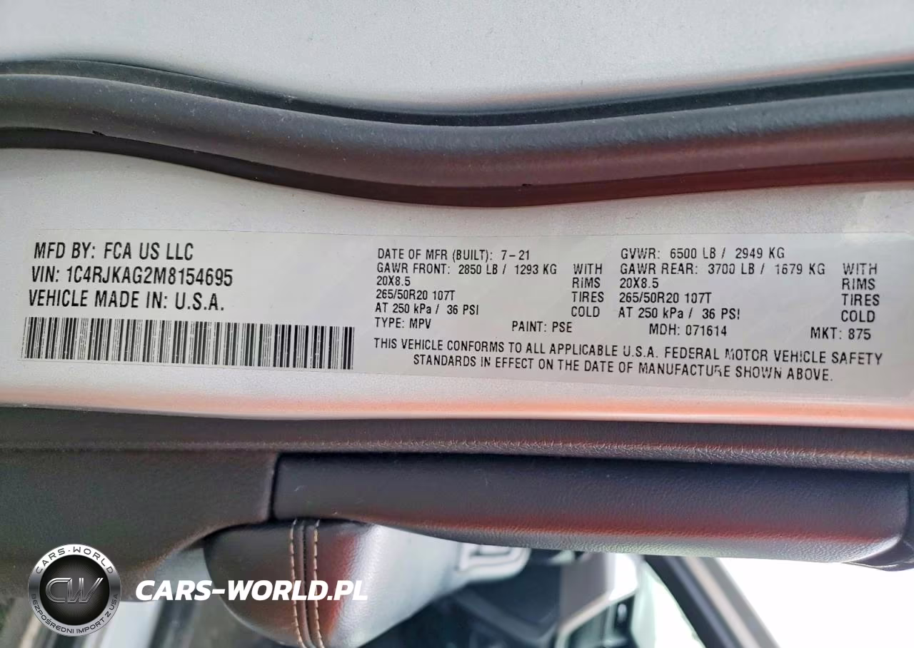 2021 Jeep Grand Cherokee L Laredo VIN:1C4RJKAG2M8154695 - 13