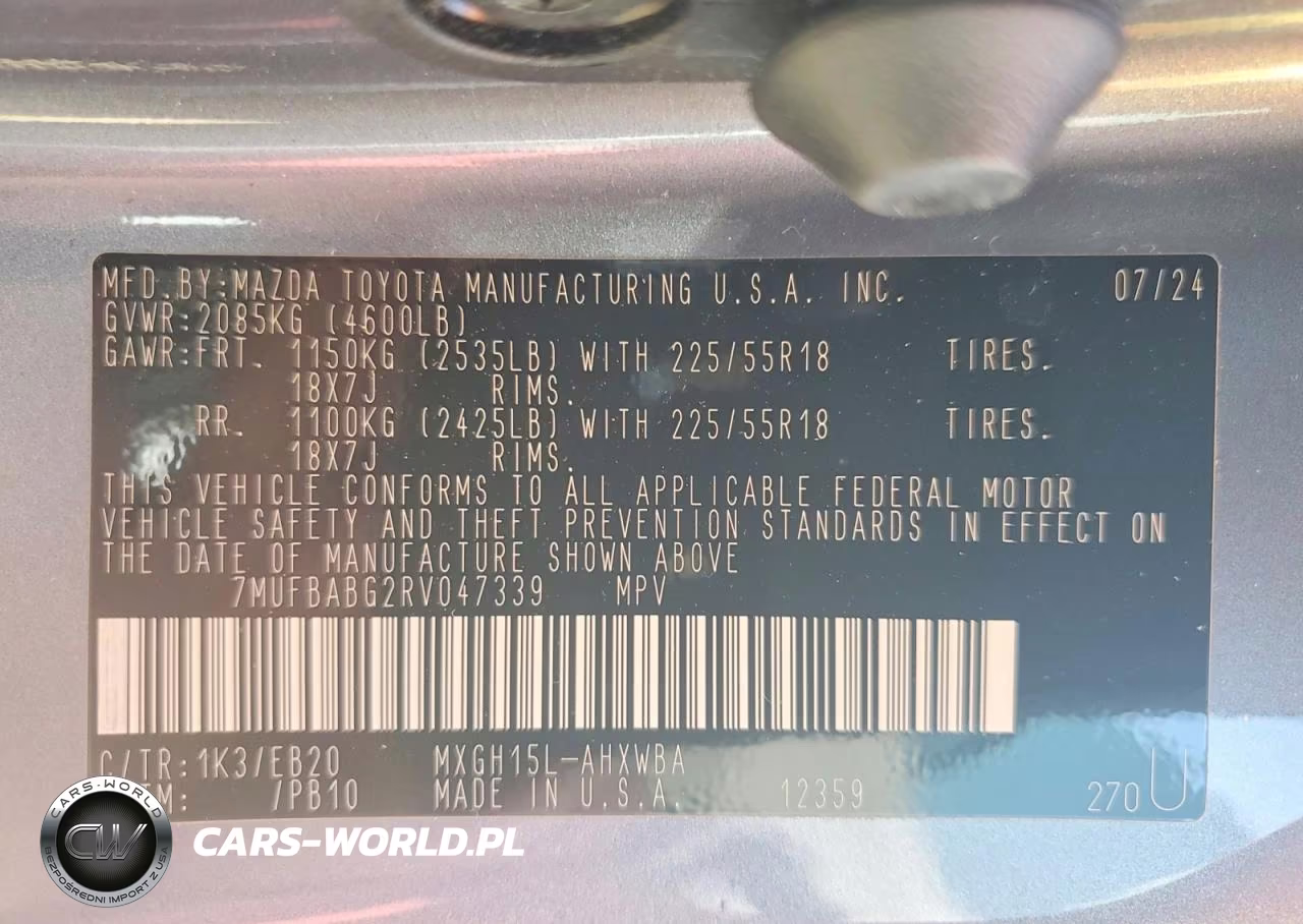 2024 Toyota Corolla Cross Hybrid Xse VIN:7MUFBABG2RV047339 - 12