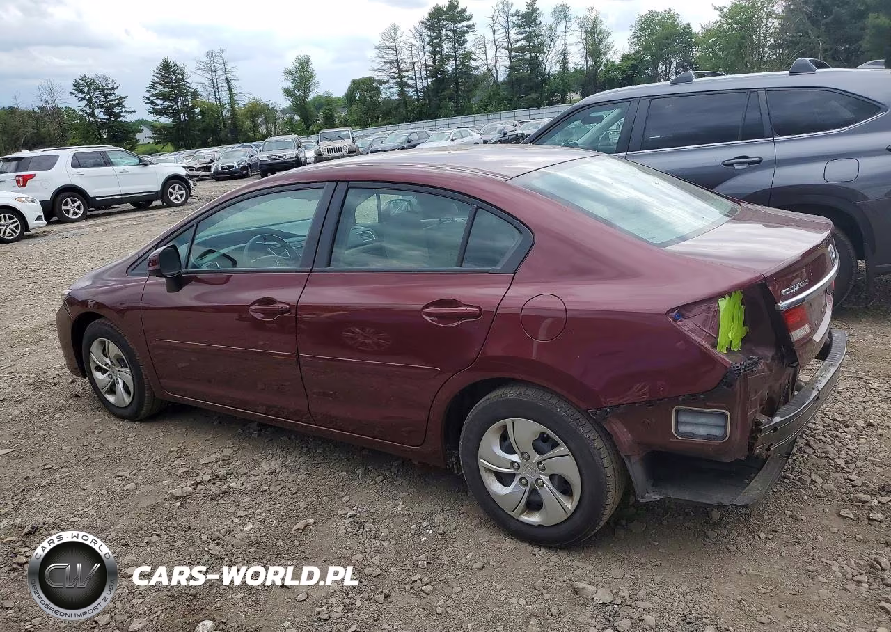 2013 Honda Civic Lx VIN:2HGFB2F5XDH595770 - 2