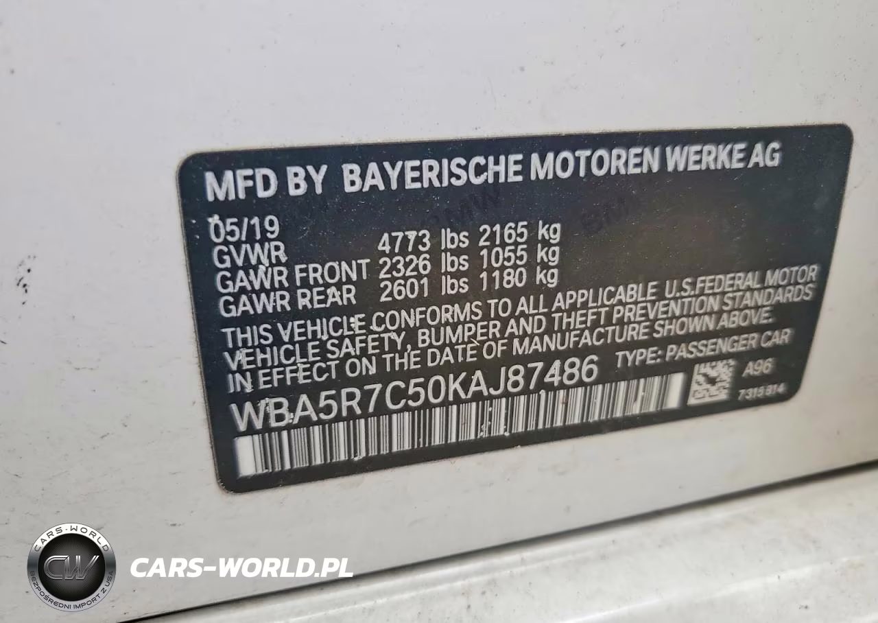 2019 BMW 330Xi VIN:WBA5R7C50KAJ87486 - 12