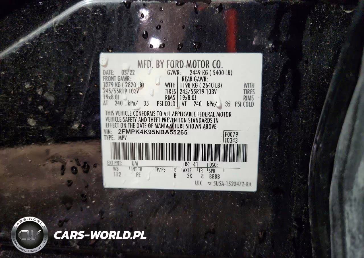 2022 Ford Edge Titanium VIN:2FMPK4K95NBA55265 - 14