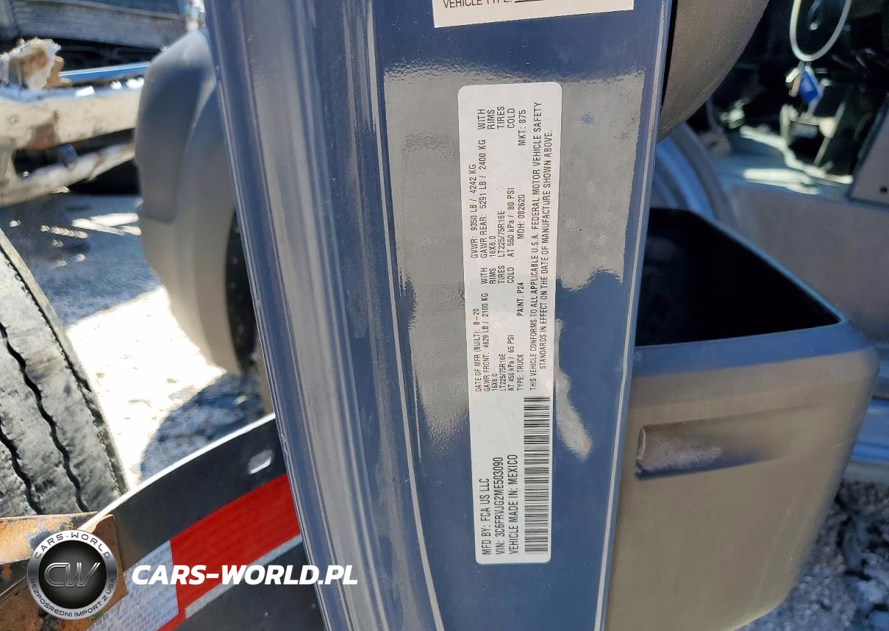 2021 Ram Promaster 3500 3500 High VIN:3C6FRVJG2ME503090 - 13