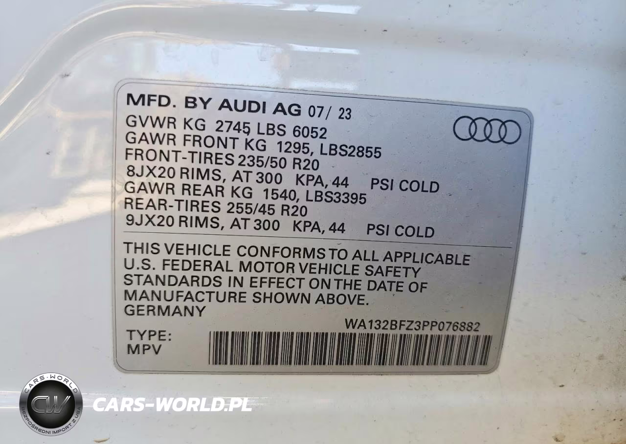 2023 Audi Q4 E-Tron Sportback Premium Plus VIN:WA132BFZ3PP076882 - 13