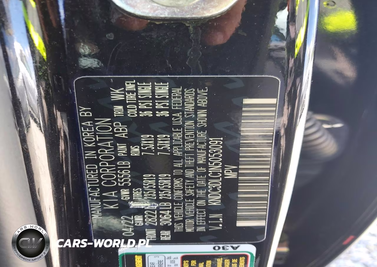 2022 Kia Ev6 Wind VIN:KNDC3DLC1N5053091 - 12