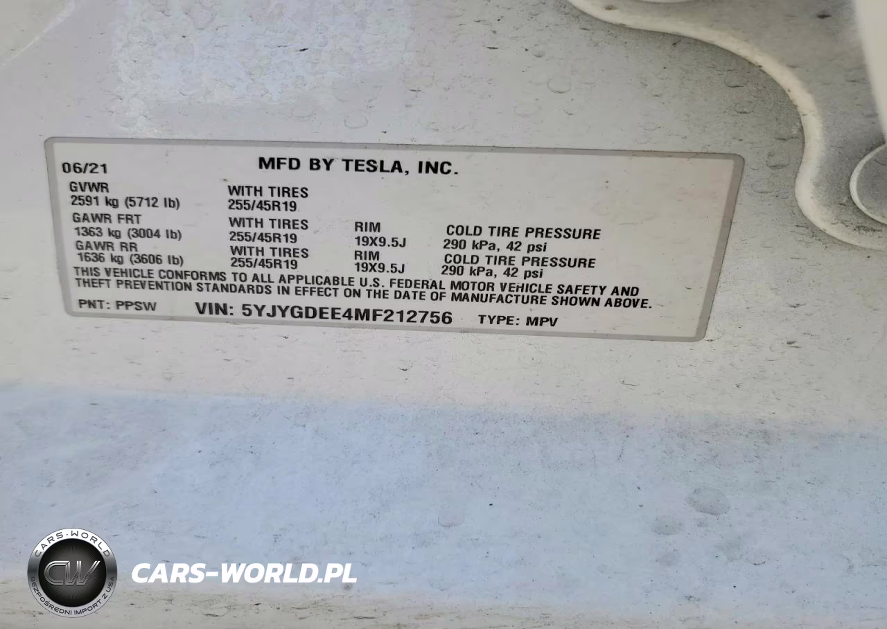 2021 Tesla Model Y VIN:5YJYGDEE4MF212756 - 13