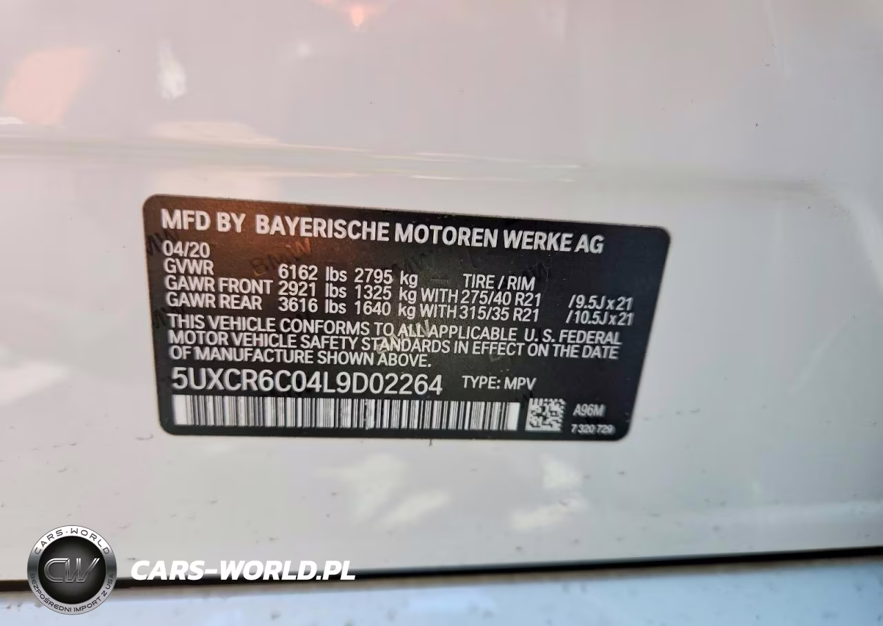 2020 BMW X5 xDrive40I VIN:5UXCR6C04L9D02264 - 13