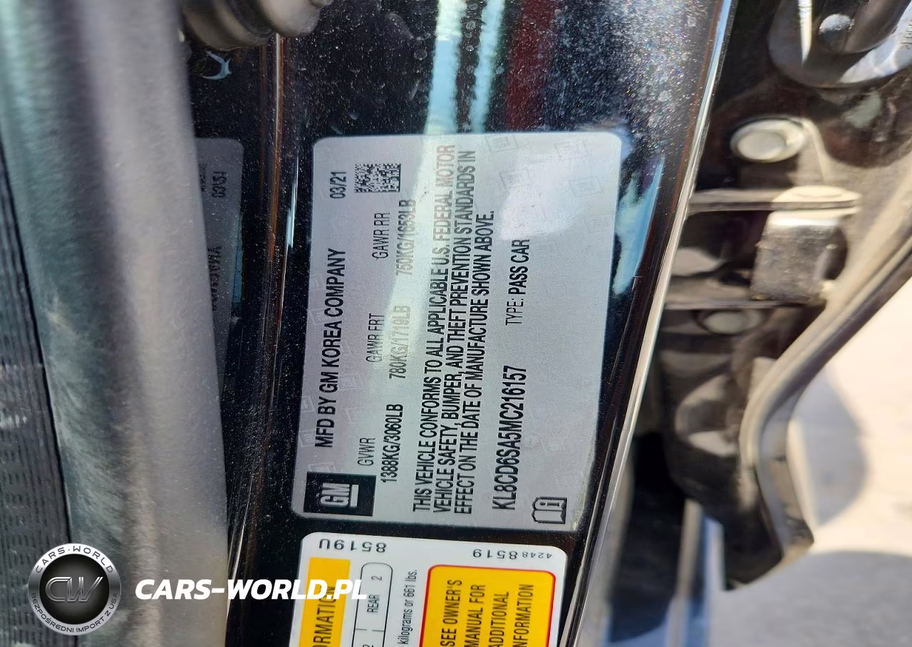 2021 Chevrolet Spark 1Lt VIN:KL8CD6SA5MC216157 - 13