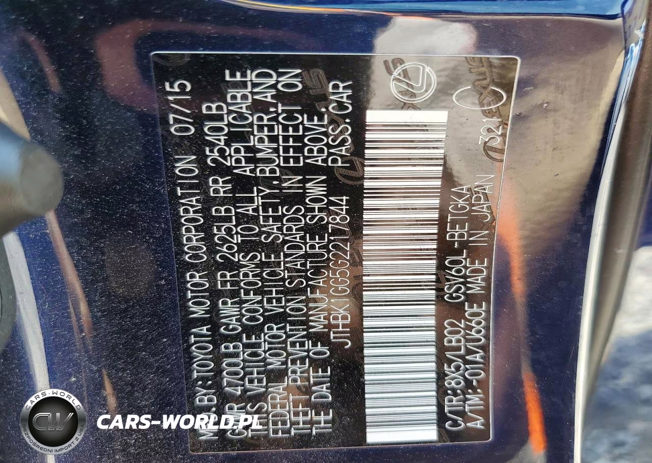 2016 Lexus Es 350 VIN:JTHBK1GG5G2217844 - 12