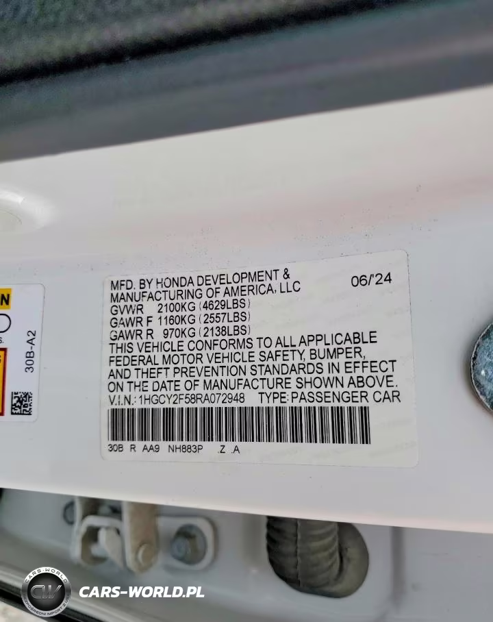 2024 Honda Accord Hybrid Sport VIN:1HGCY2F58RA072948 - 12