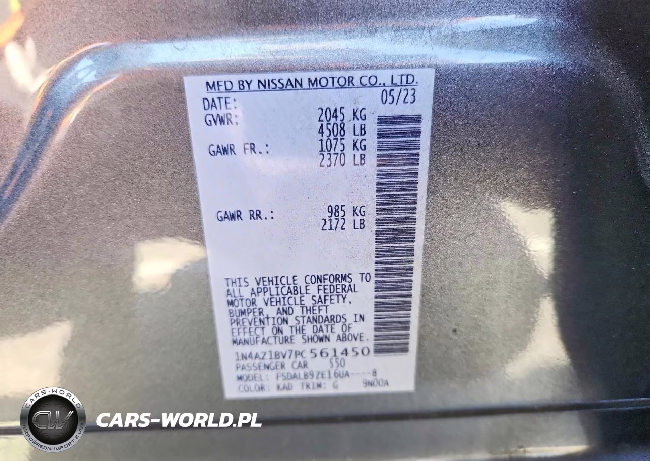 2023 Nissan Leaf S VIN:1N4AZ1BV7PC561450 - 13