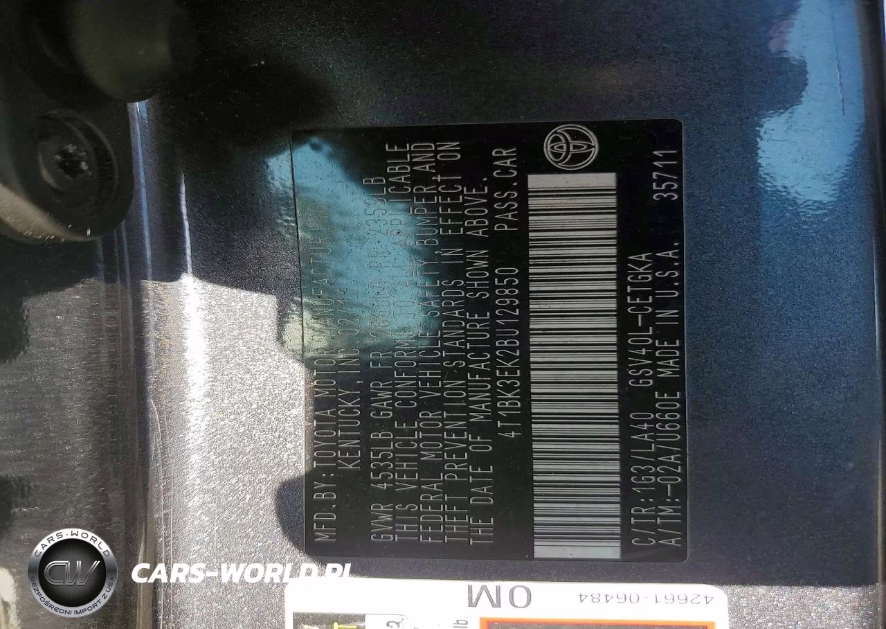 2011 Toyota Camry Xle V6 VIN:4T1BK3EK2BU129850 - 12
