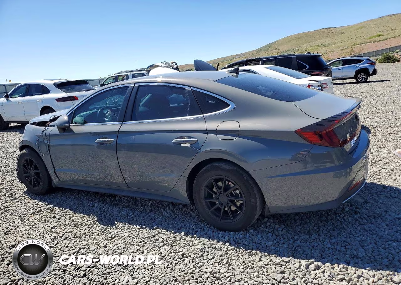 2022 Hyundai Sonata Hybrid Blue VIN:KMHL24JJ0NA037326 - 2
