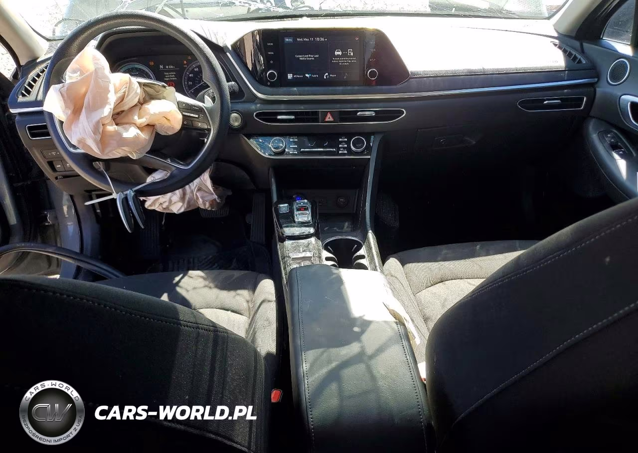 2022 Hyundai Sonata Hybrid Blue VIN:KMHL24JJ0NA037326 - 8