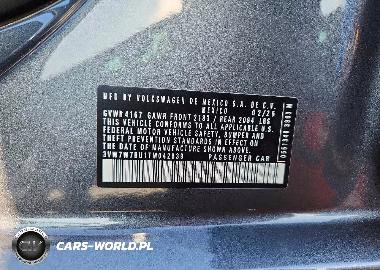 2026 Volkswagen Jetta Se VIN:3VW7W7BU1TM042939 - 12