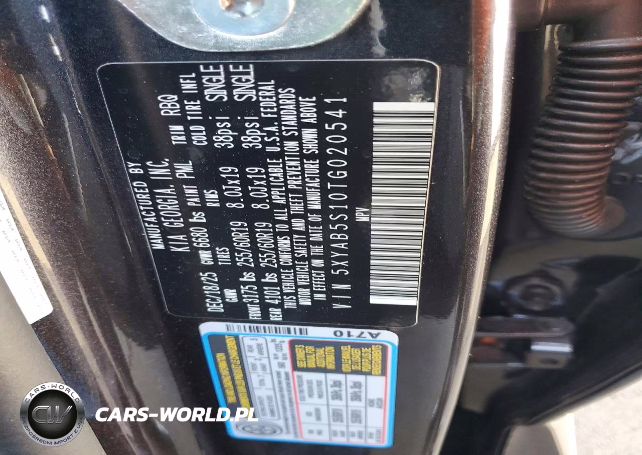 2026 Kia Ev9 Light VIN:5XYAB5S10TG020541 - 14