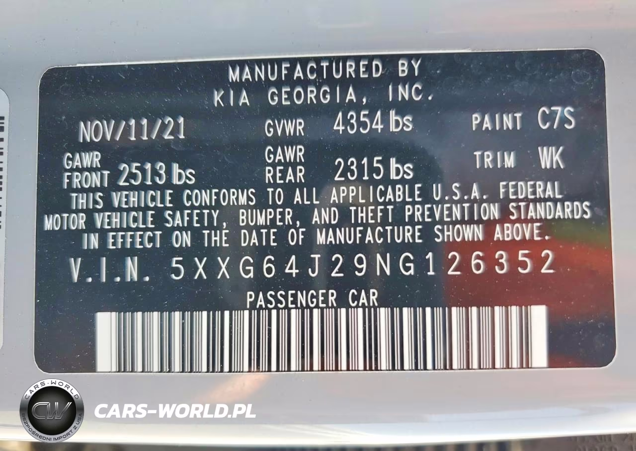 2022 Kia K5 Gt Line VIN:5XXG64J29NG126352 - 13