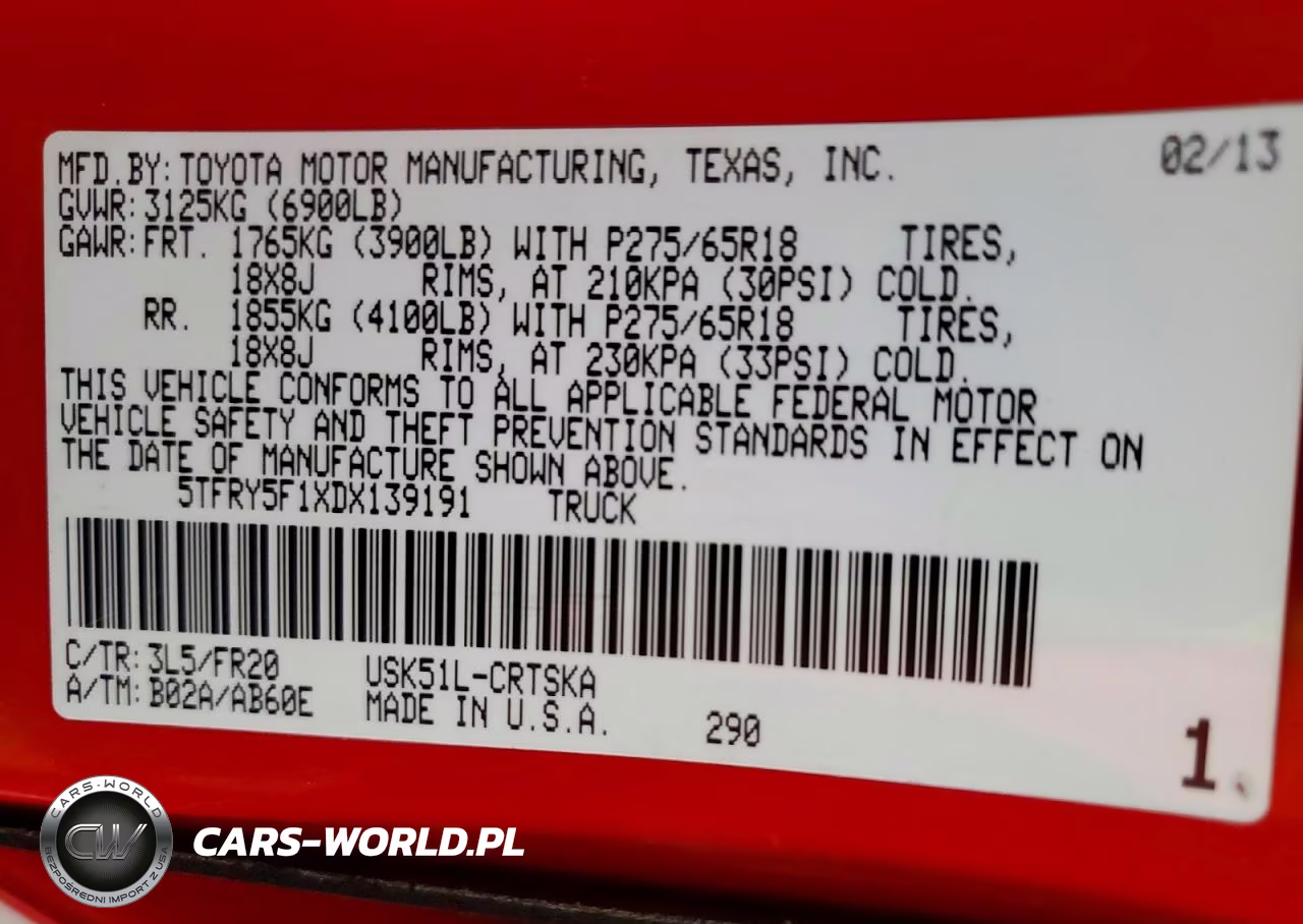 2013 Toyota Tundra Double Cab Sr5 VIN:5TFRY5F1XDX139191 - 12