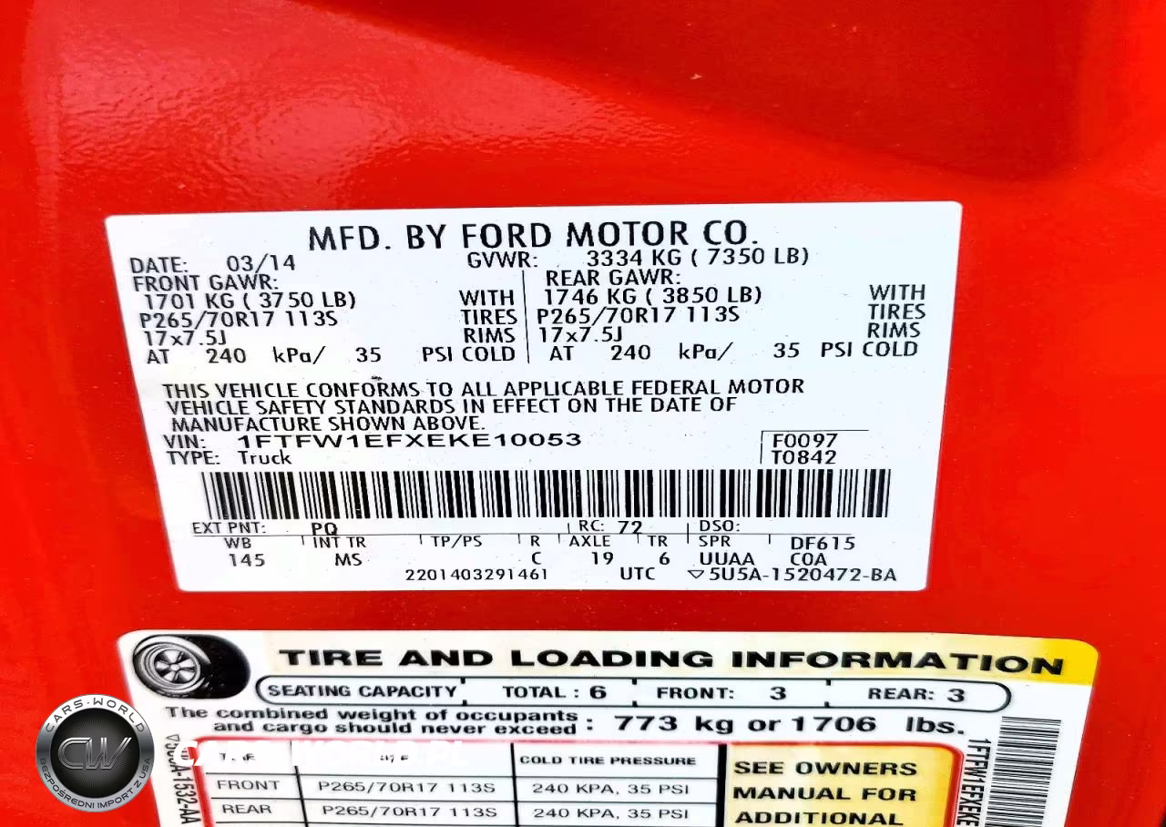 2014 Ford F150 Supercrew VIN:1FTFW1EFXEKE10053 - 12