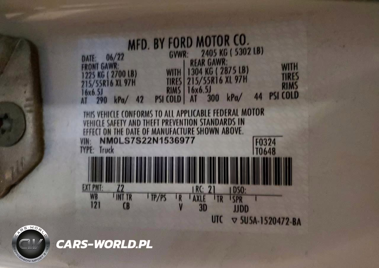 2022 Ford Transit Connect Xl Delivery Van VIN:NM0LS7S22N1536977 - 13