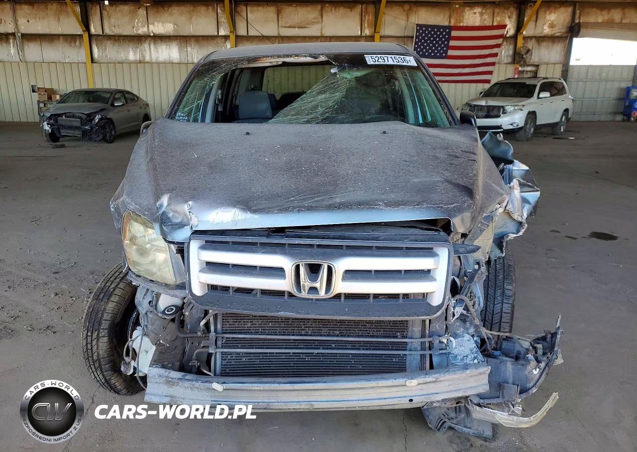 2007 Honda Pilot Lx VIN:2HKYF18187H501171 - 5