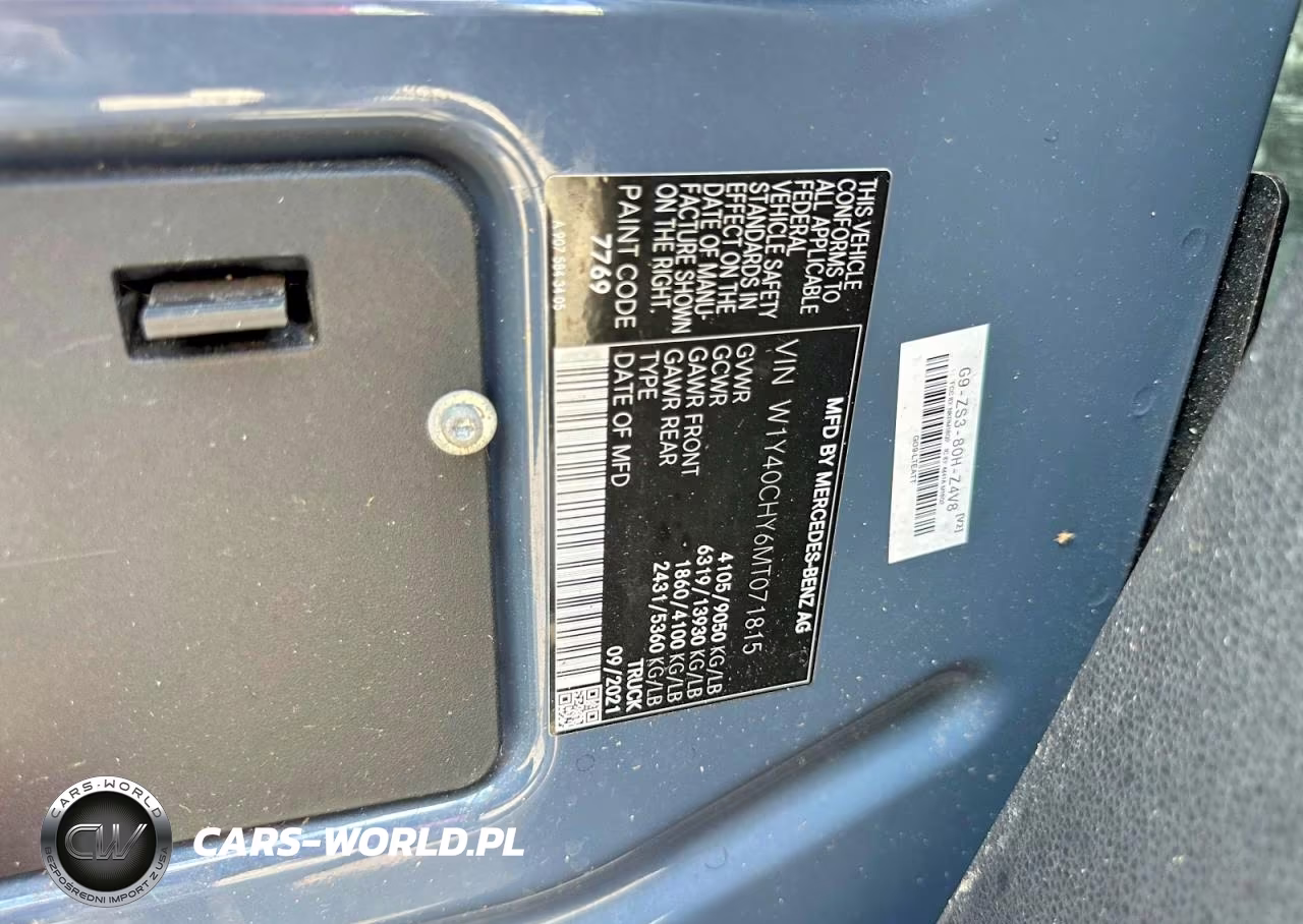 2021 Mercedes-Benz Sprinter 2500 VIN:W1Y40CHY6MT071815 - 10
