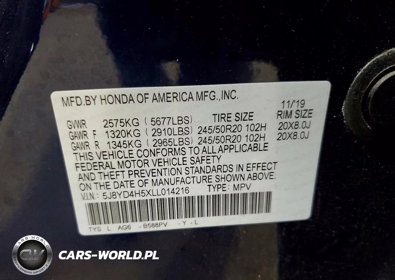 2020 Acura Mdx Technology VIN:5J8YD4H5XLL014216 - 13