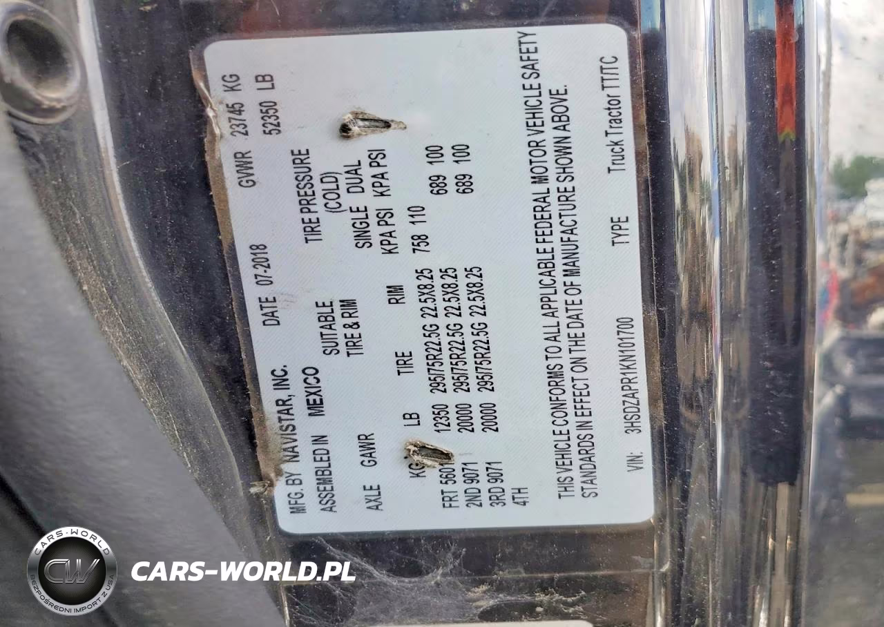 2019 International Lt625 VIN:3HSDZAPR1KN101700 - 10