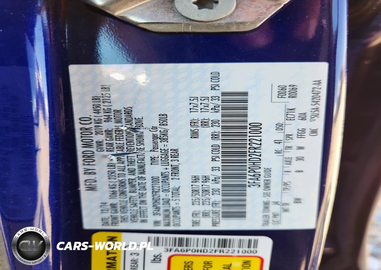 2015 Ford Fusion Se VIN:3FA6P0HD2FR221000 - 12