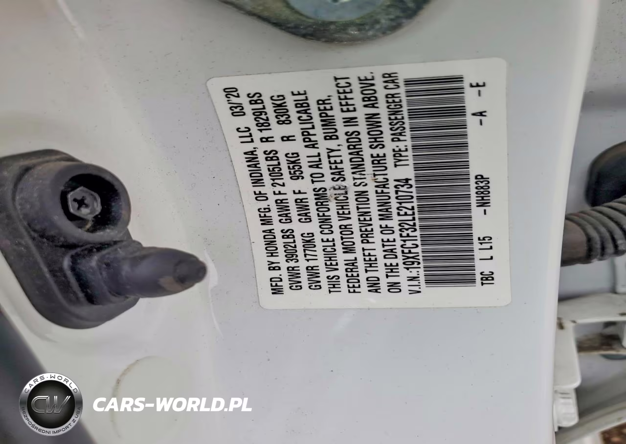 2020 Honda Civic Ex VIN:19XFC1F32LE210734 - 12