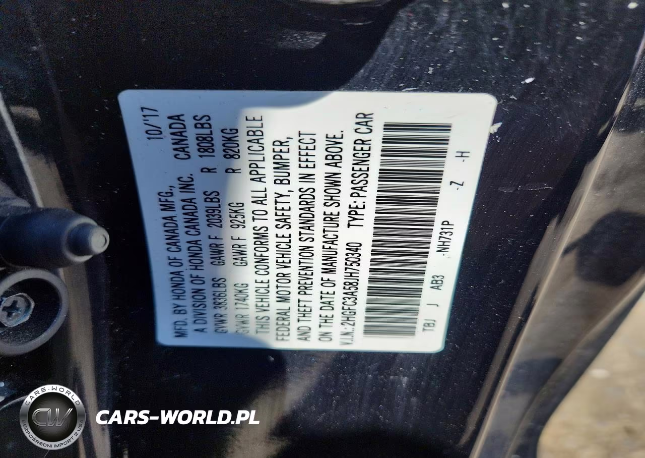 2018 Honda Civic Si VIN:2HGFC3A58JH750340 - 12