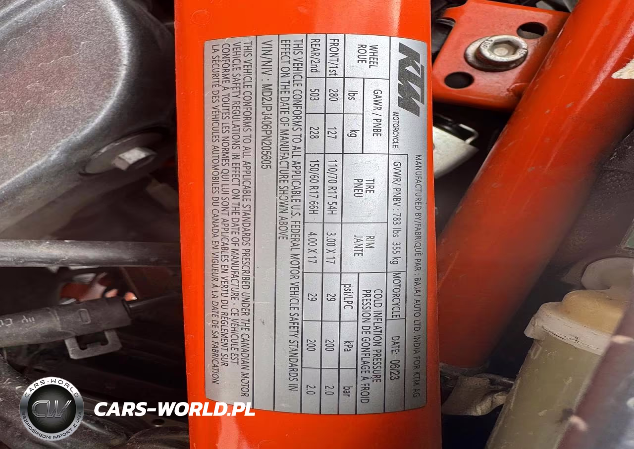 2023 Ktm 390 Duke VIN:MD2JPJ406PN205605 - 9