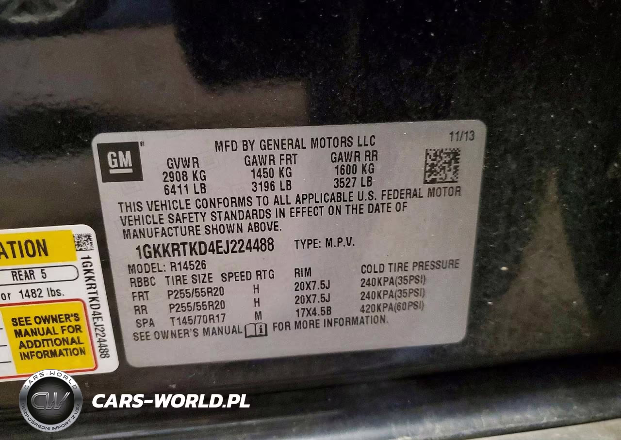 2014 GMC Acadia Denali VIN:1GKKRTKD4EJ224488 - 13