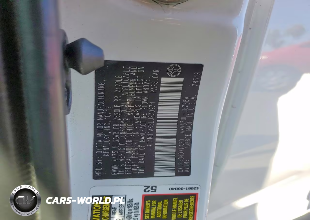 2020 Toyota Camry Se VIN:4T1M11AK6LU879971 - 13