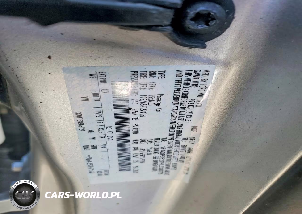 2017 Ford Focus S VIN:1FADP3E27HL332073 - 12