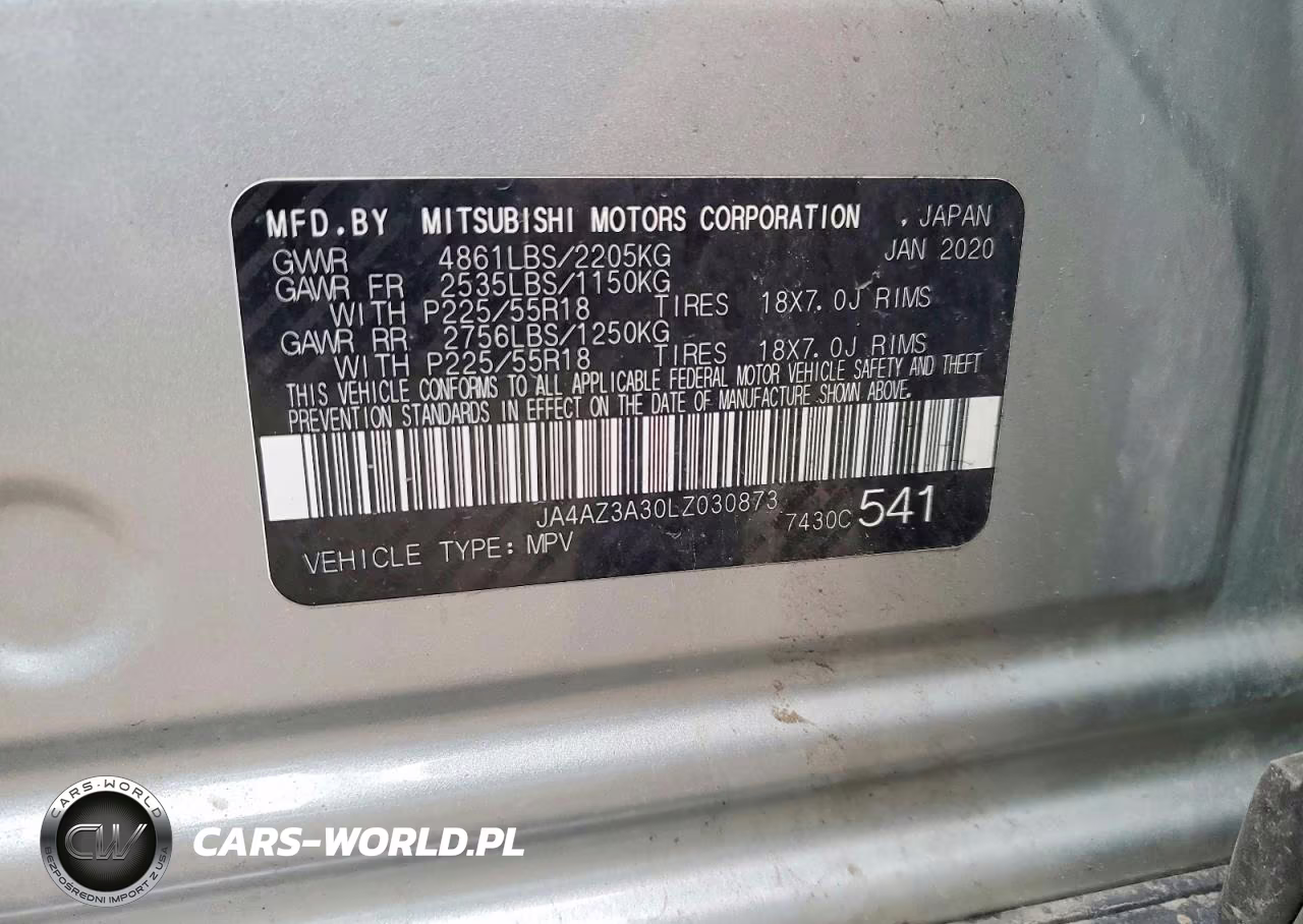 2020 Mitsubishi Outlander Se VIN:JA4AZ3A30LZ030873 - 14