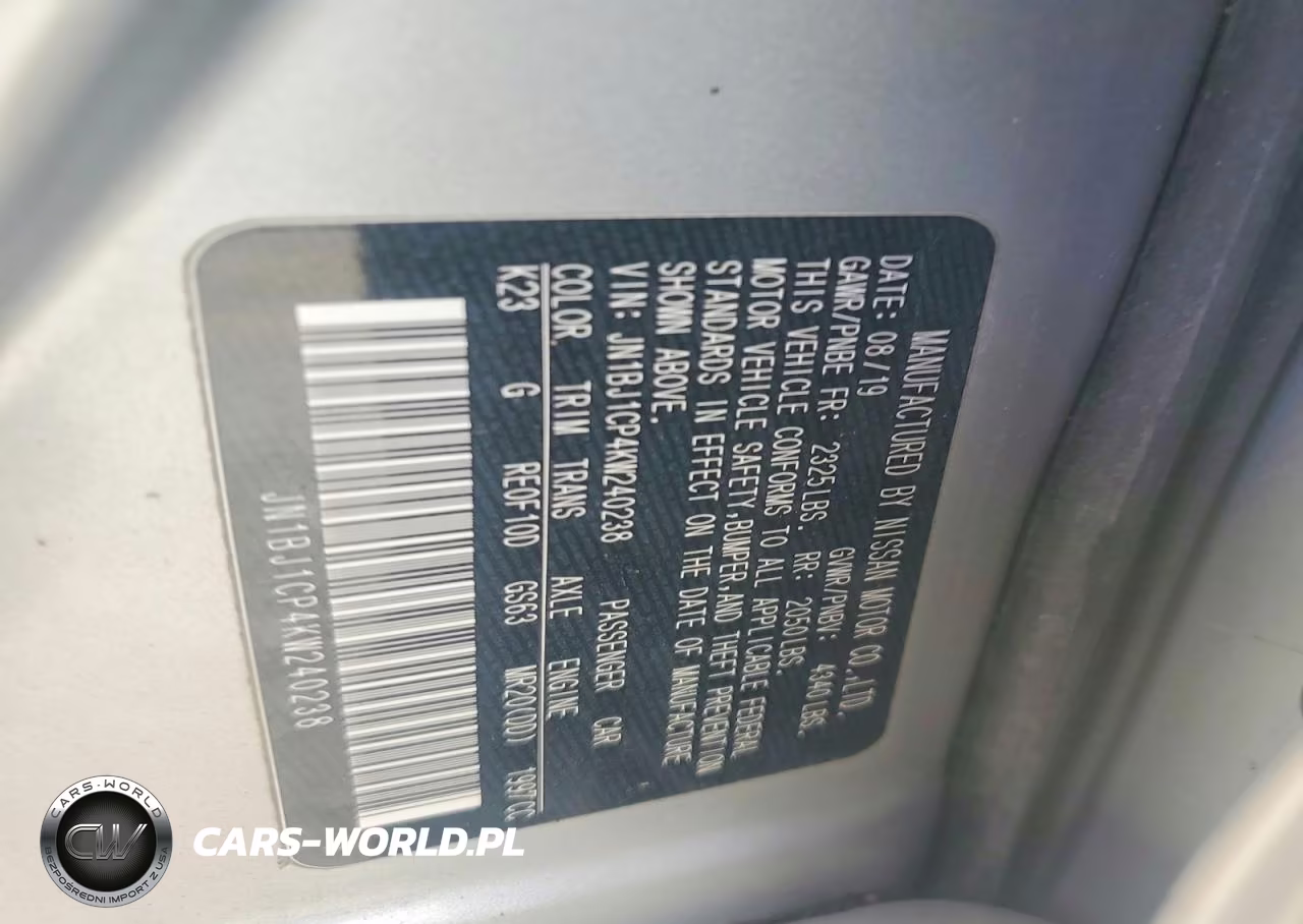 2019 Nissan Rogue Sport S VIN:JN1BJ1CP4KW240238 - 14